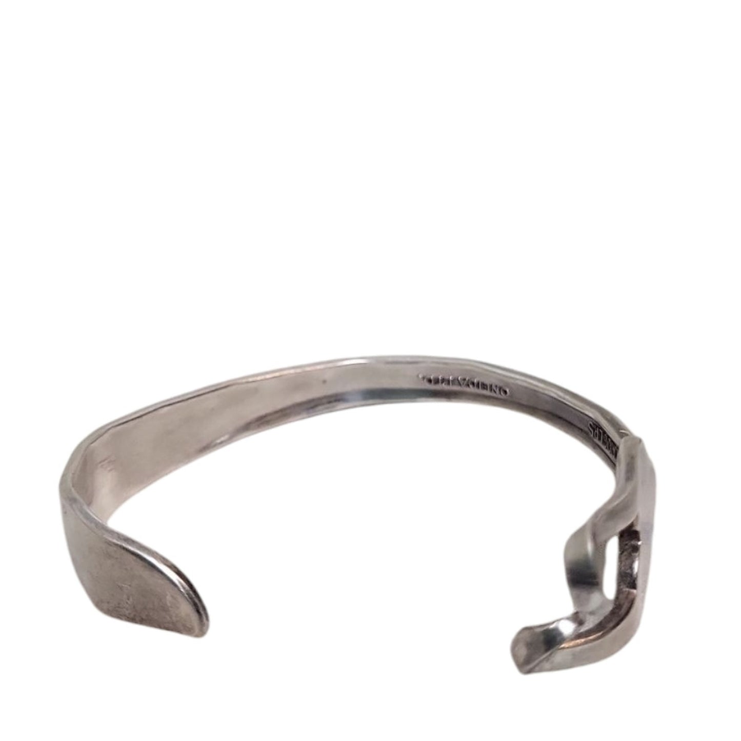 WM A Rogers Oneida Floral Fork Cuff Silver Plated Bracelet 6