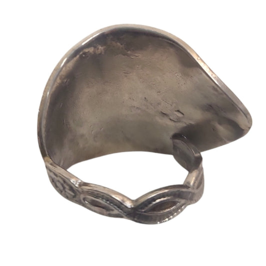 Silverplated Saddle Spoon Ring