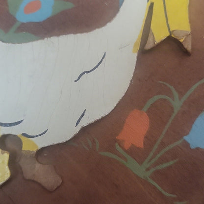 Wooden Nursery Sign Goosey Goosey Gander Decor